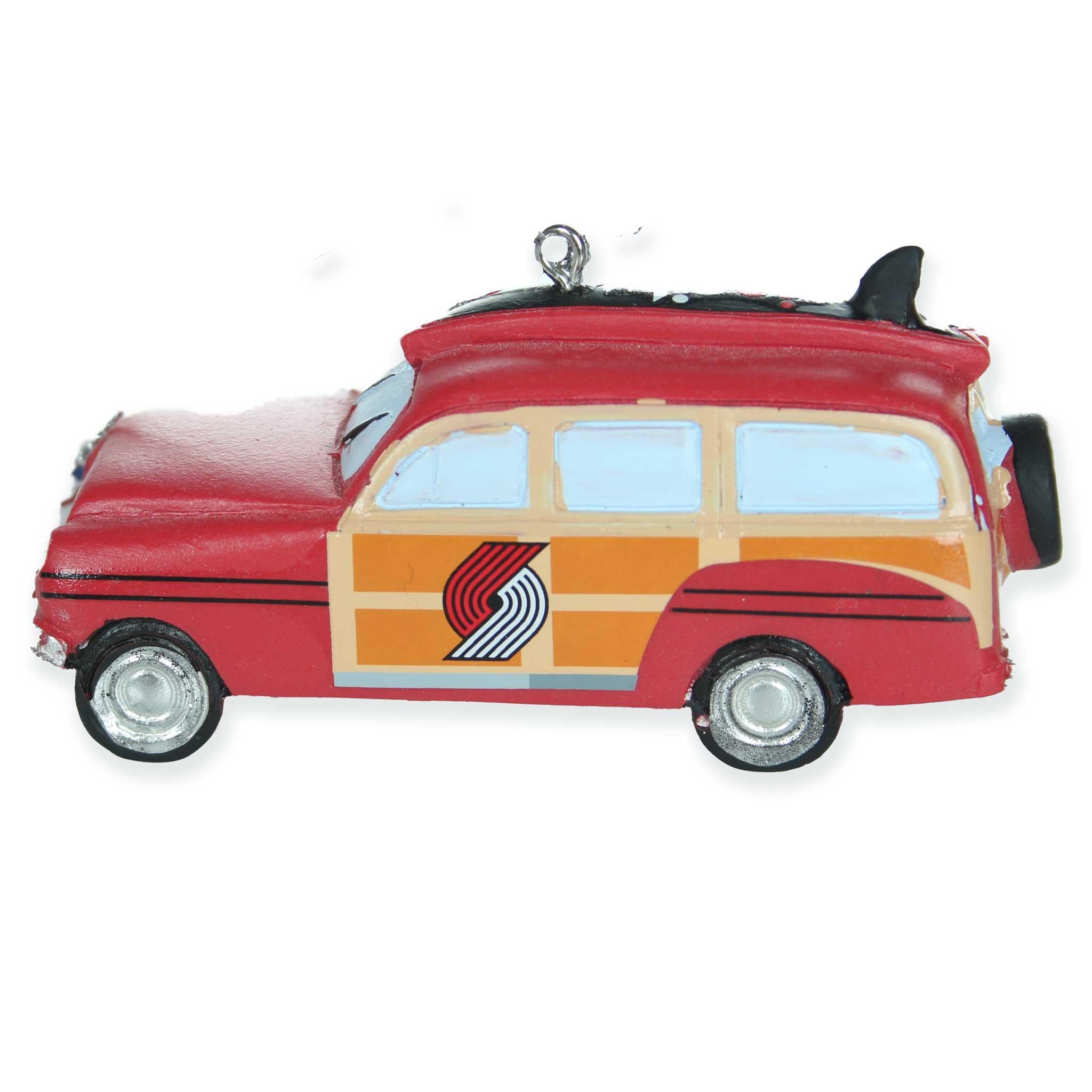 Portland Trail Blazers Woody Station Wagon Holiday Ornament - Rip City Clothing