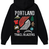 Portland Trail Blazers x MA®KET Black Hoodie - Rip City Clothing