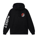 Portland Trail Blazers x MA®KET Black Hoodie - Rip City Clothing