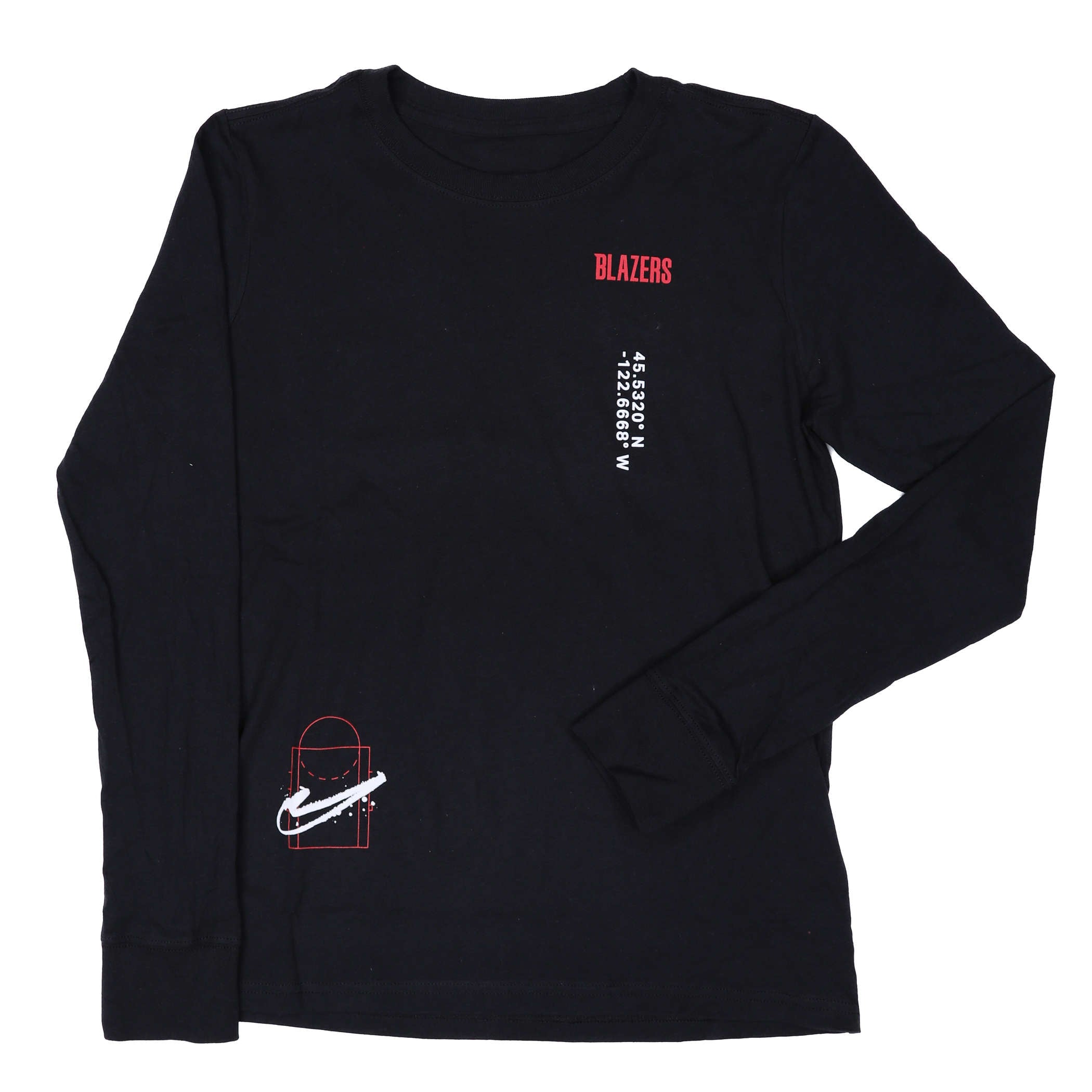 Portland Trail Blazers Youth Courtside Max Long Sleeve - Youth S - 