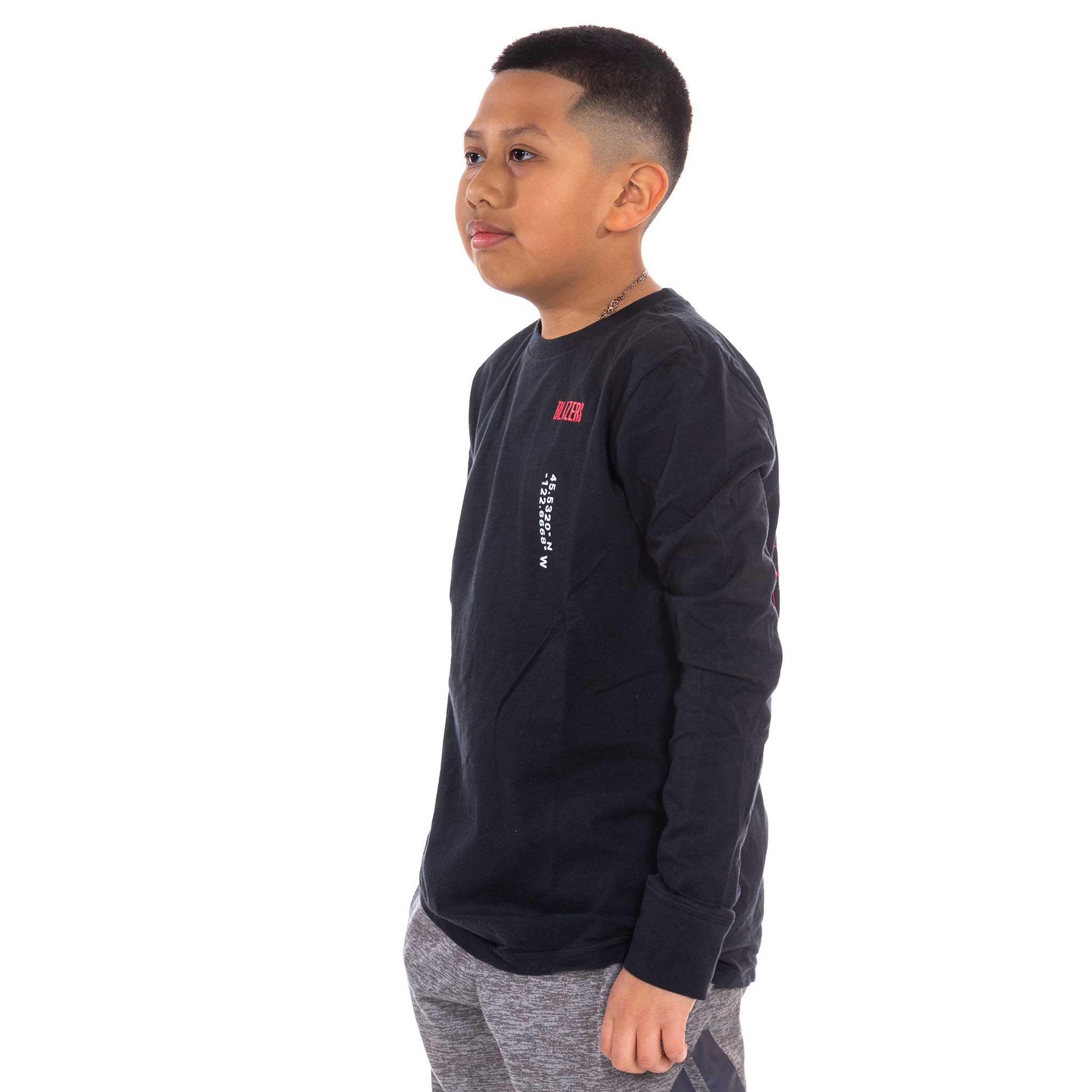 Portland Trail Blazers Youth Courtside Max Long Sleeve - Rip City Clothing