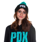 Portland Trail Blazers Youth PDX City Teal Stripe Knit