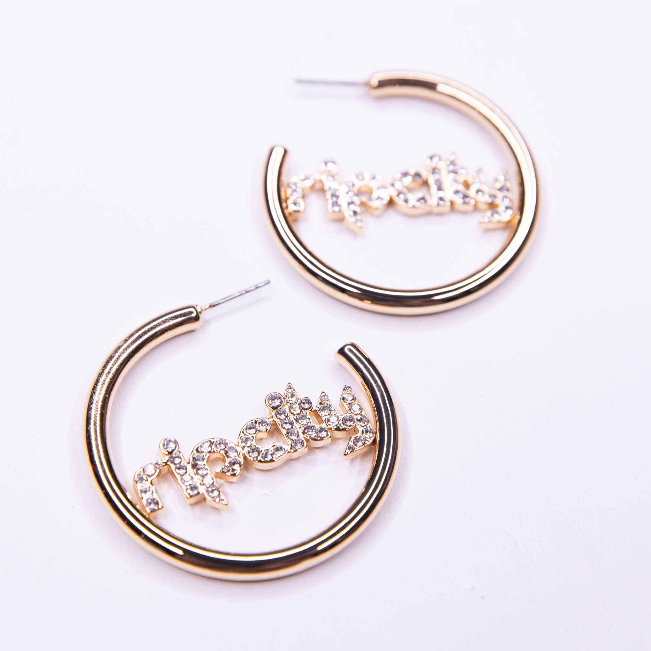 Rip City Gold Hoop Earrings - 