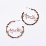 Rip City Gold Hoop Earrings - 