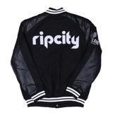 ripcity Black Quick Snap Carl Banks Letterman Jacket
