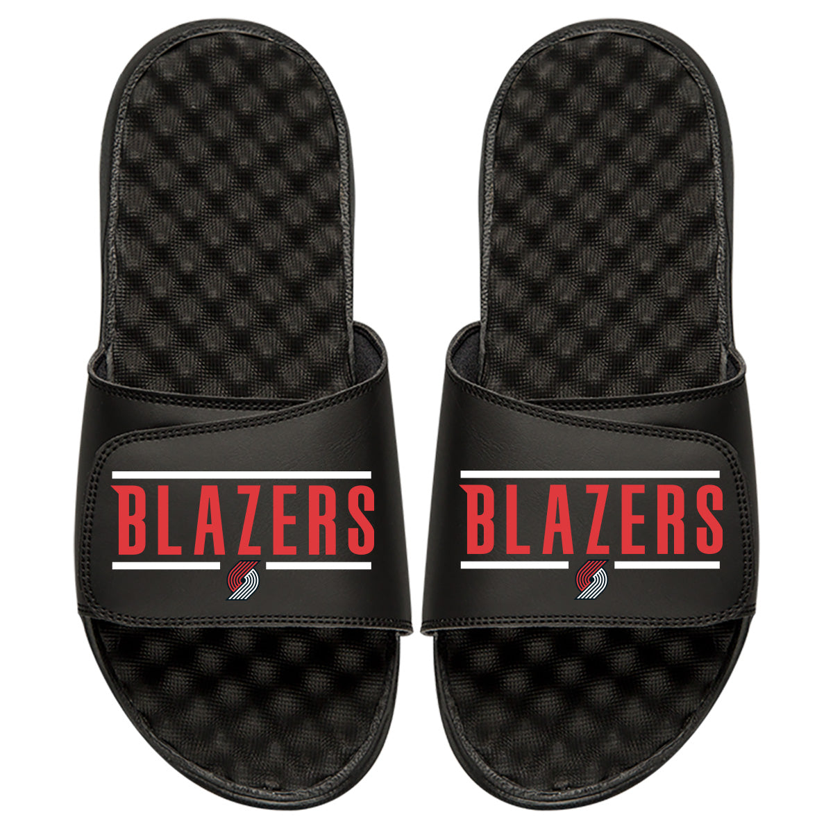 Portland Trail Blazers Bar Logo Slides - Rip City Clothing