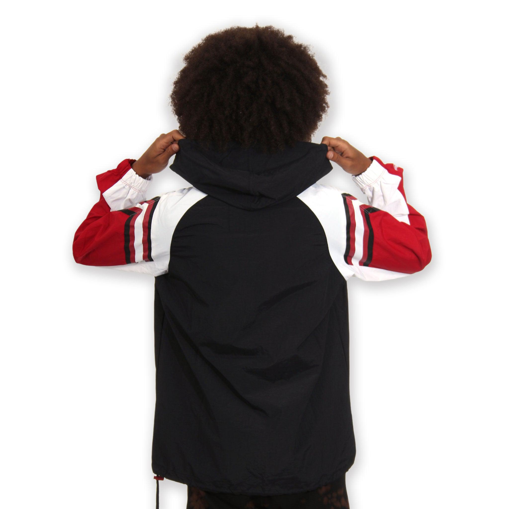 Trail Blazers Mitchell & Ness Anorak Partial Zip Jacket