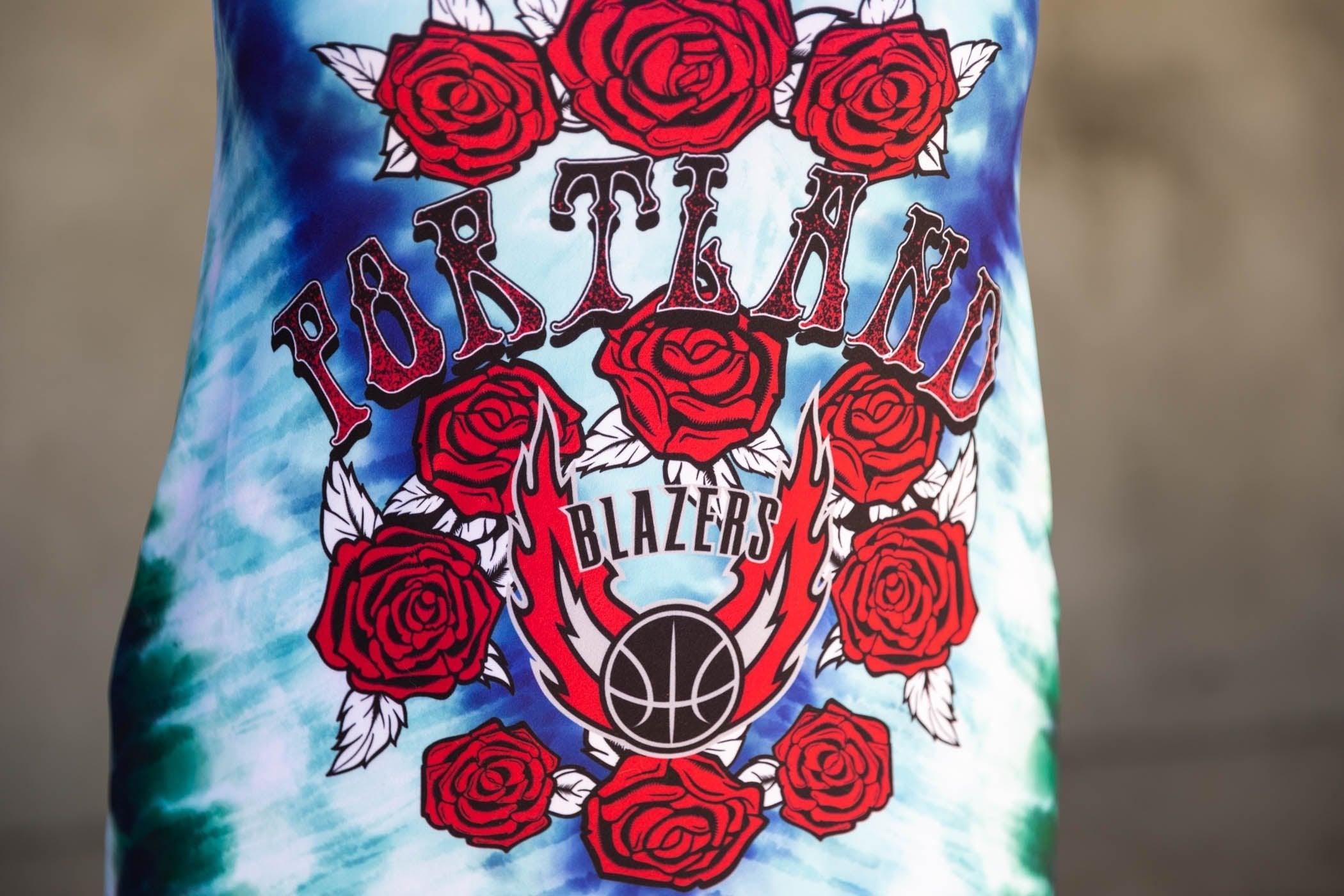 Trail Blazers Mitchell & Ness Women's Psychedelic Tank Dress - Rip City Clothing