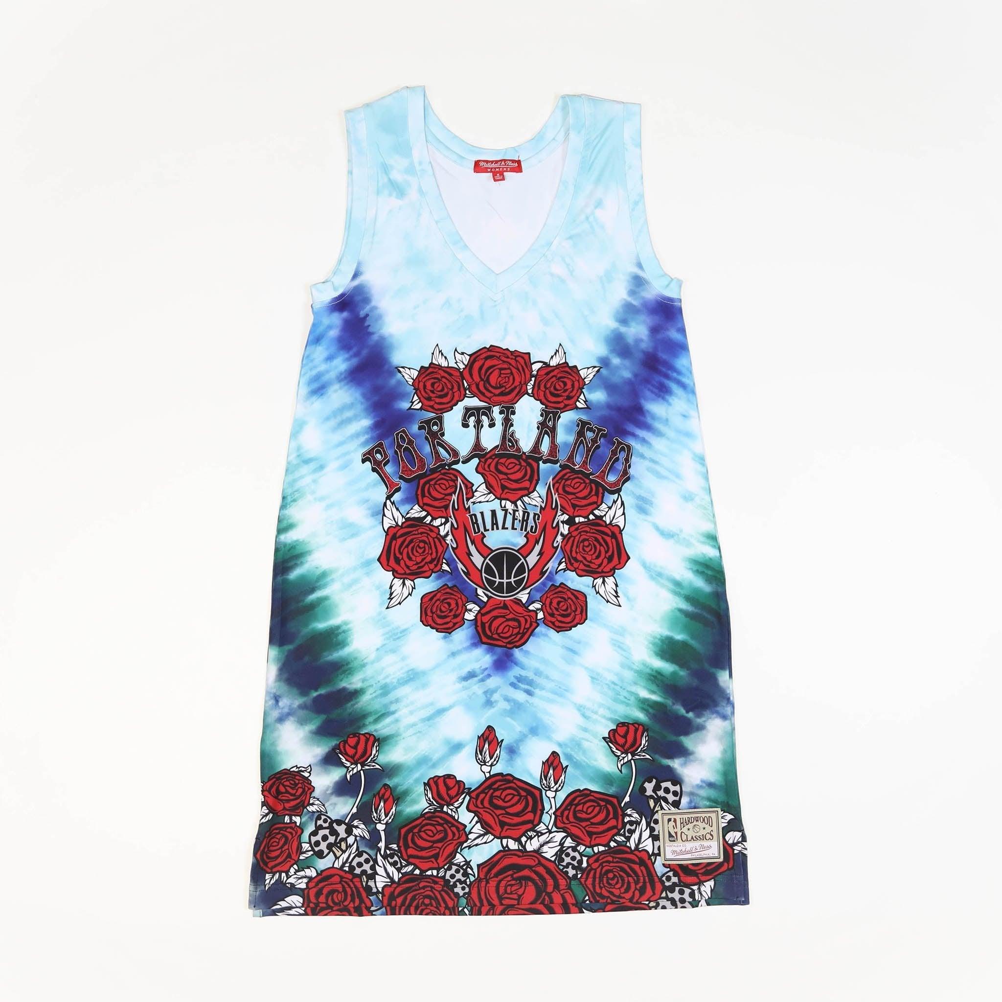 Trail Blazers Mitchell & Ness Women's Psychedelic Tank Dress - Rip City Clothing