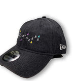 Trail Blazers New Era Droplets Black Denim Strapback Cap - Rip City Clothing