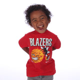 Trail Blazers Nike Cartoon Ball Toddler's Red T-Shirt
