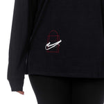 Trail Blazers Nike Courtside Max Black Long Sleeve T-Shirt