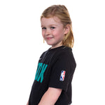 Trail Blazers Nike Kids 2022-23 City Edition Black Warm-Up T-Shirt