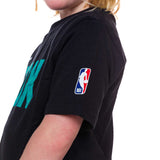 Trail Blazers Nike Kids 2022-23 City Edition Black Warm-Up T-Shirt