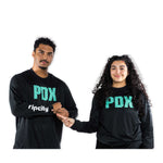Trail Blazers Nike PDX City Edition Pregame Long Sleeve T-Shirt