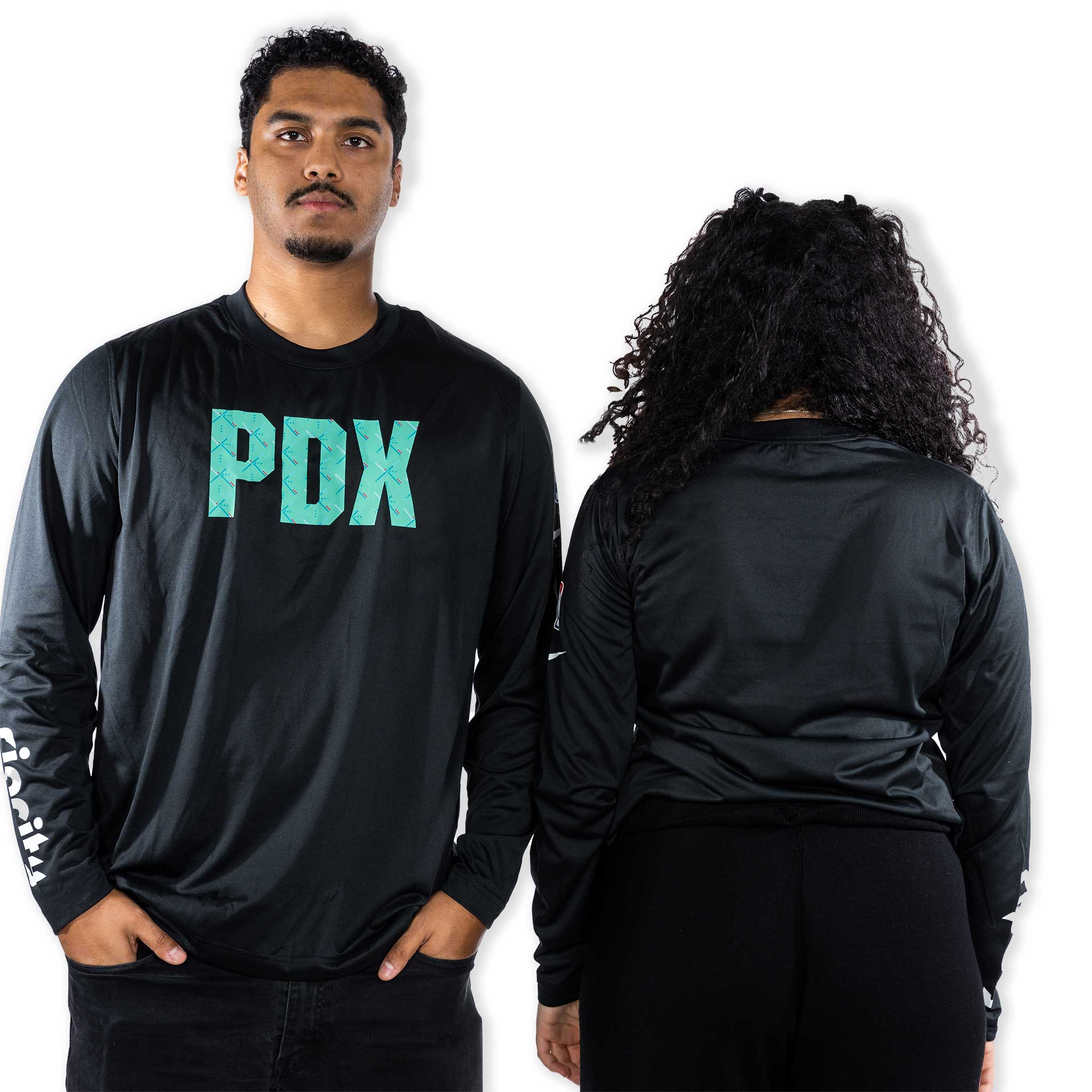 Trail Blazers Nike PDX City Edition Pregame Long Sleeve T-Shirt
