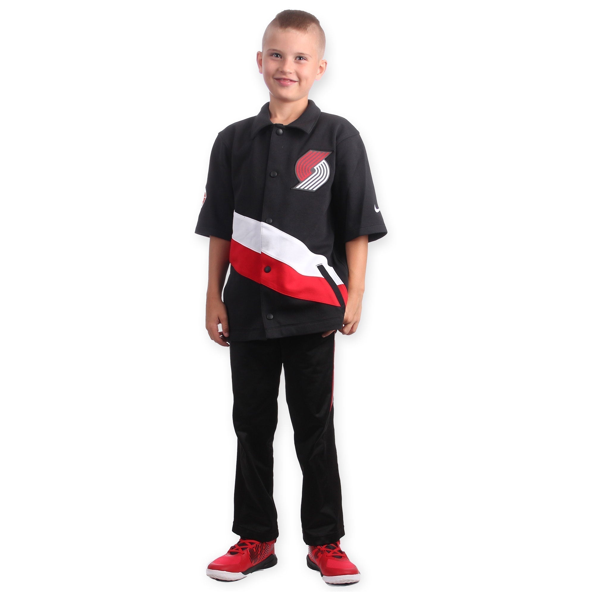 Trail Blazers Nike Showtime Youth Black Jacket - Youth S - 