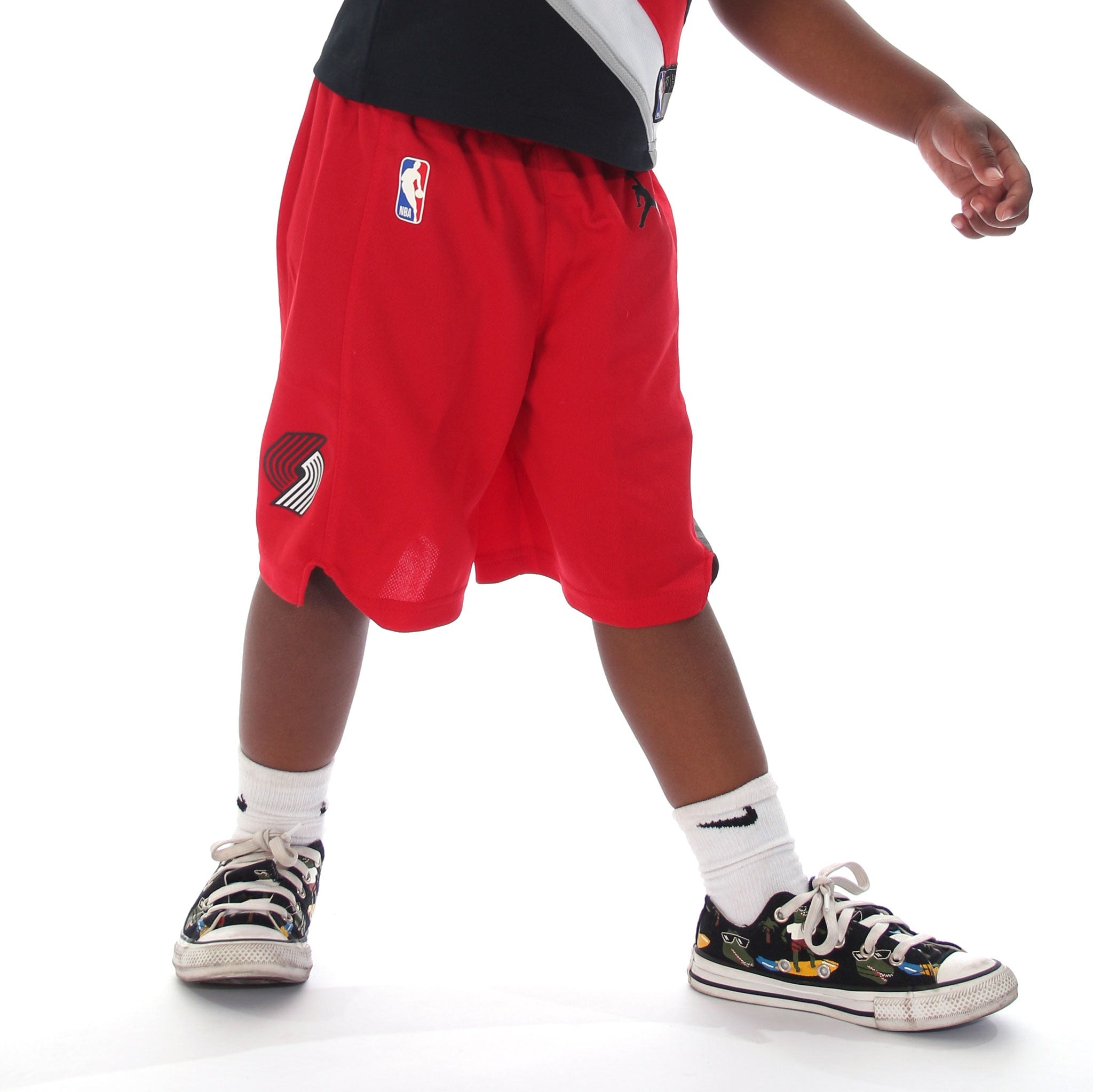 Trail Blazers Nike Statement Kid's Red Shorts 2021-22