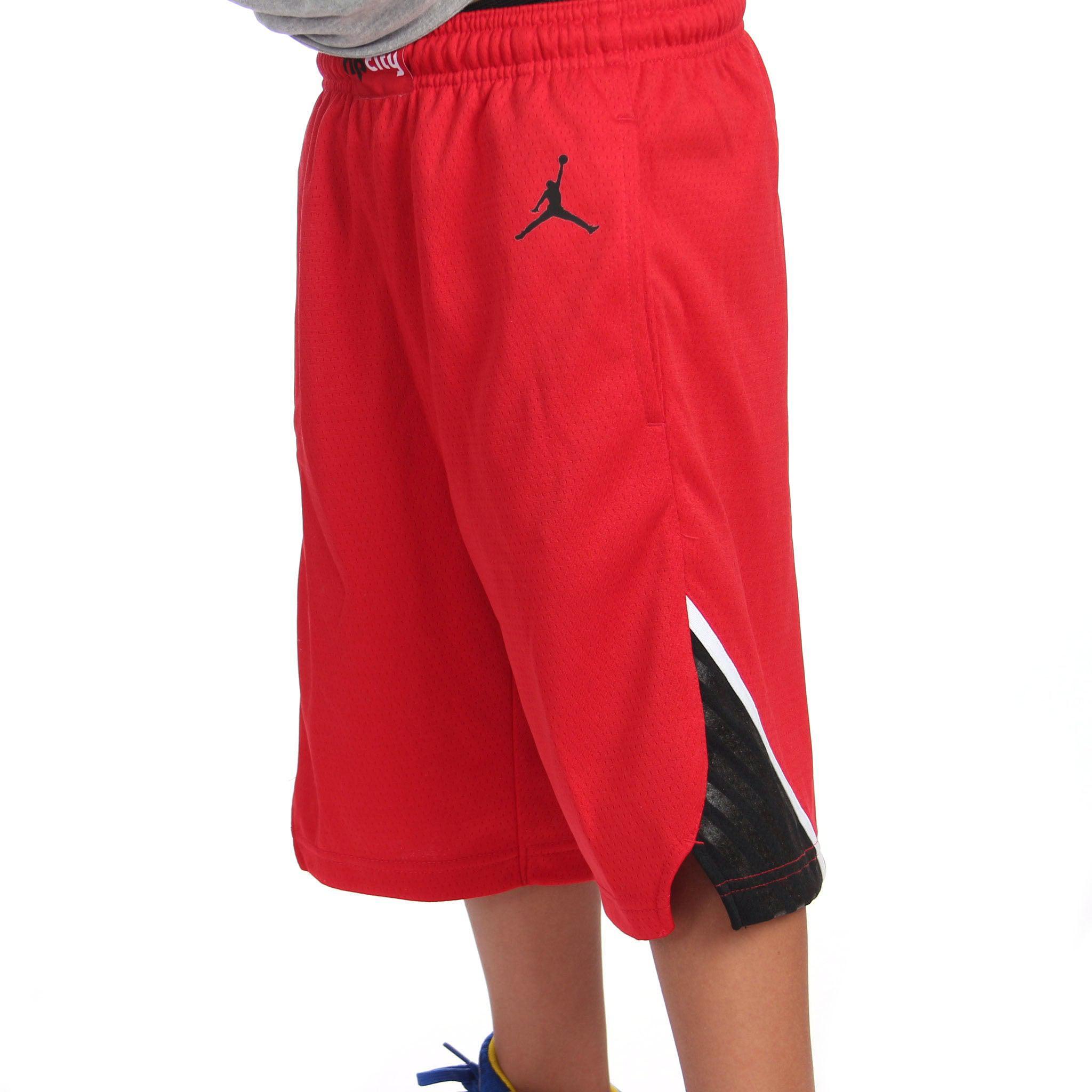 Trail Blazers Nike Statement Youth Red Shorts 2021-2022 - Rip City Clothing