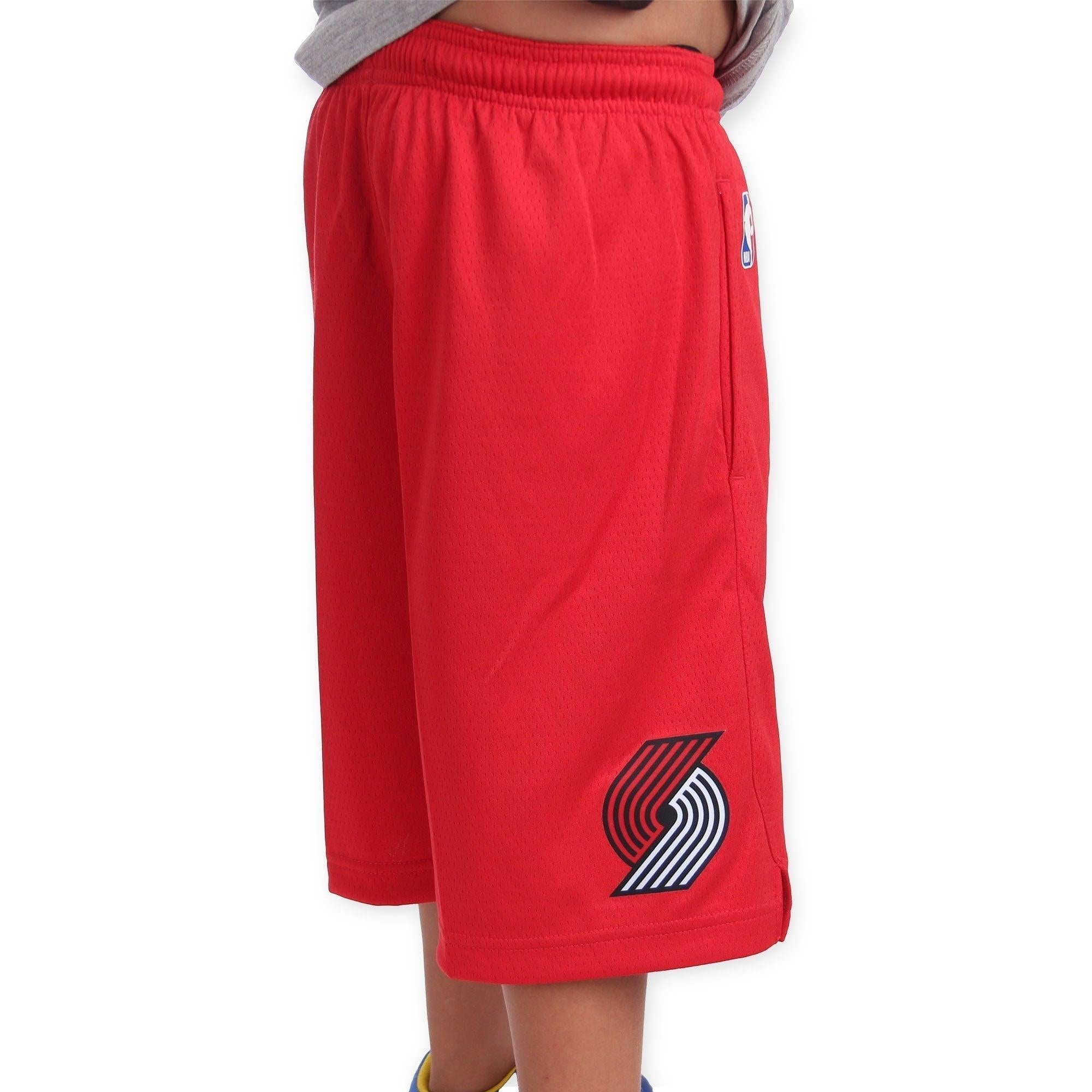 Trail Blazers Nike Statement Youth Red Shorts 2021-2022 - Rip City Clothing