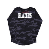 Trail Blazers Women's New Era Camo Long Sleeve T-Shirt