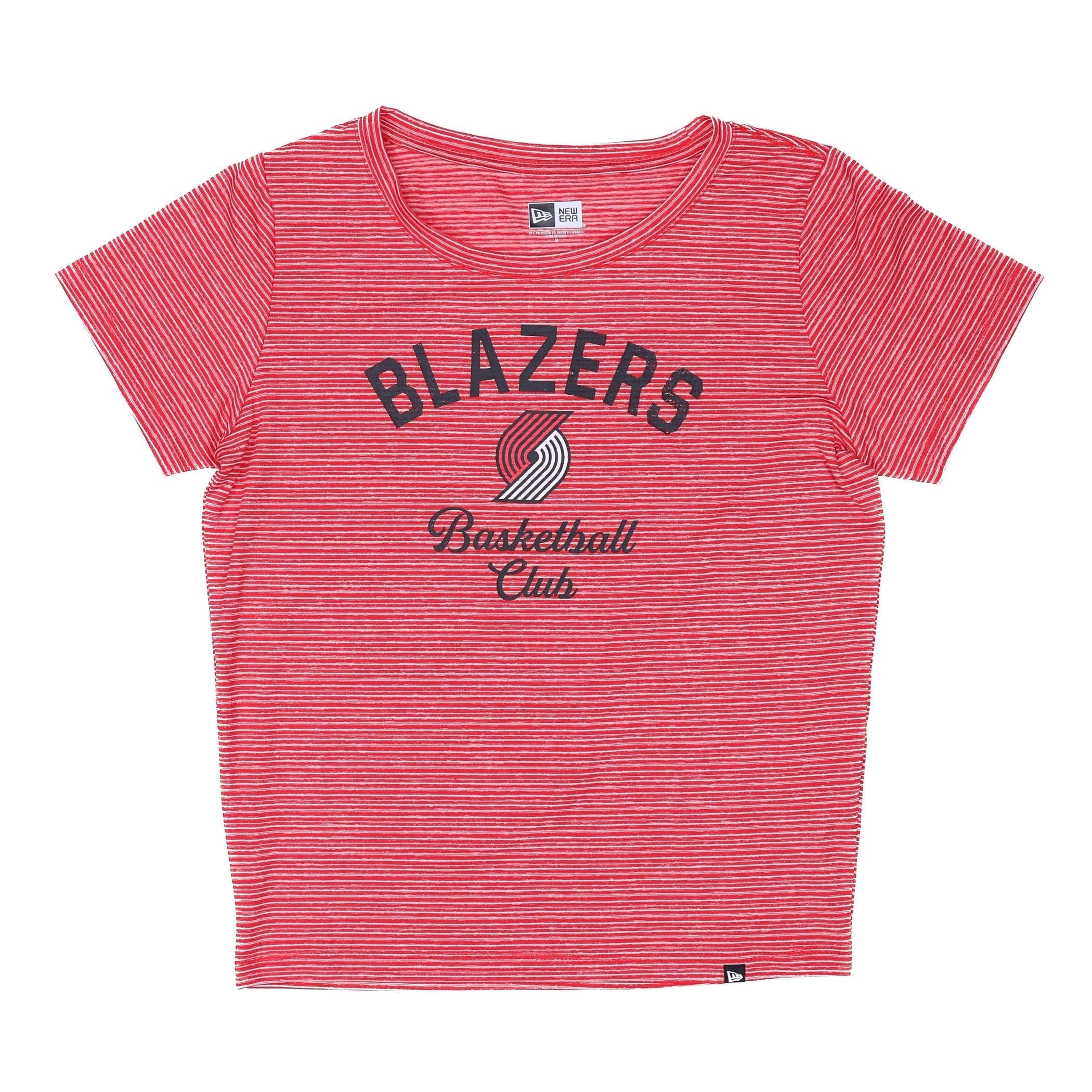Trail Blazers Women's New Era Space Dye Red T - Shirt - XS - 