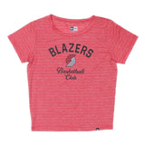 Trail Blazers Women's New Era Space Dye Red T-Shirt