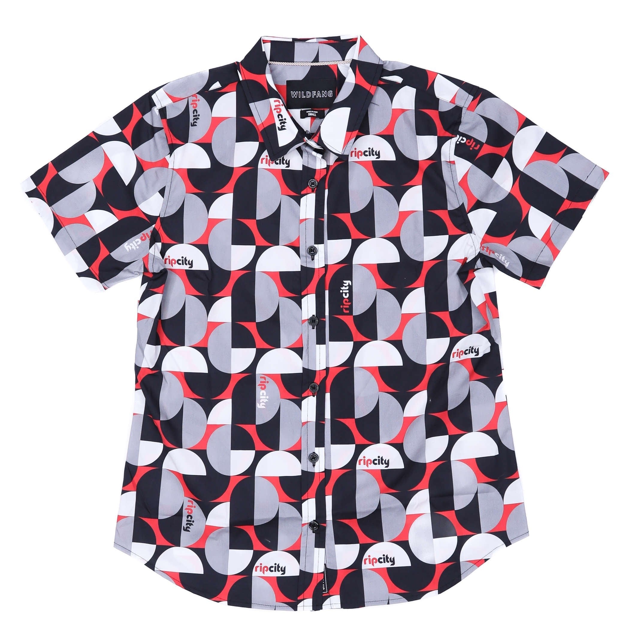 Trail Blazers x Wildfang Essential Button Up Shirt - XS - 