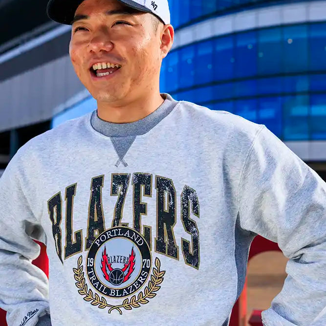 Mitchell & Ness Vintage Logo Crewneck - Rip City Clothing